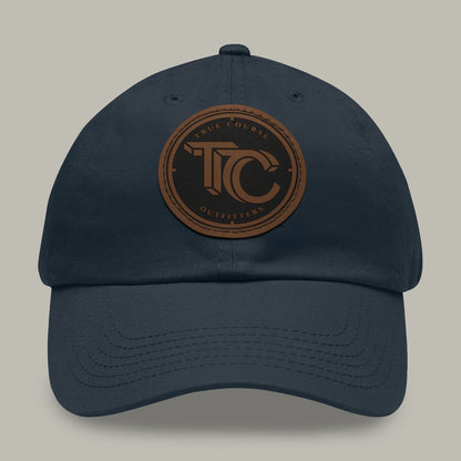 True Course Outfitters Leather Patch Dad Hat