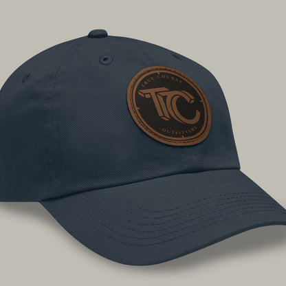 True Course Outfitters Leather Patch Dad Hat
