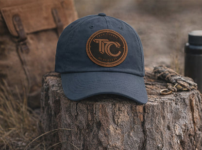True Course Outfitters Leather Patch Dad Hat